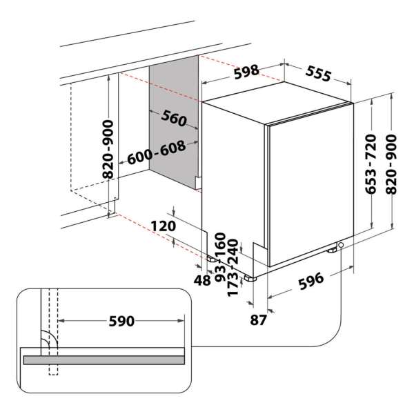 BAUKNECHT B2I HKD526 A VOLLINTEGRIERTER GESCHIRRSPÜLER: 60 CM